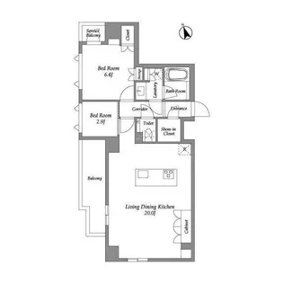 ENetial代官山【10階】の間取り