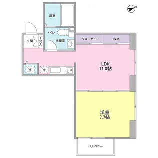 ブリックプレイス【1階】の間取り