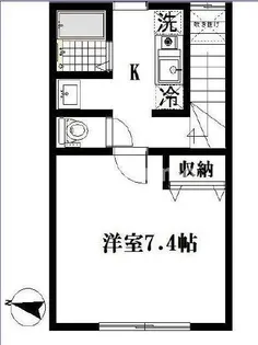 ボーセジュール【2階】の間取り