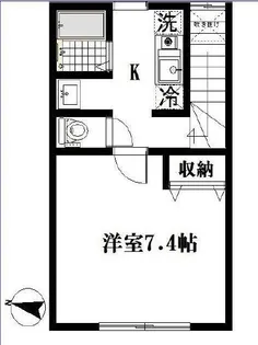 ボーセジュール【2階】の間取り