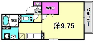 LIBERTY北口 A棟【2階】の間取り