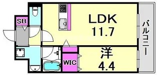 兵庫県西宮市甲子園一番町【アパート】の間取り