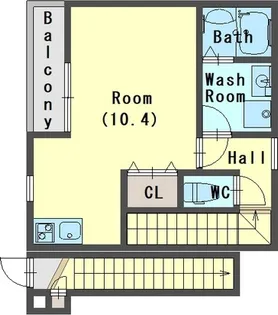 ジーメゾン塩屋の間取り