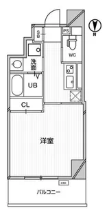 ファインブルーム靭公園【2階】の間取り