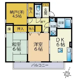 セジュール坂口【1階】の間取り