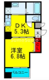 大阪府大阪市中央区上本町西2丁目【マンション】の間取り