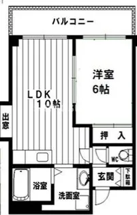 大阪府大阪市西区本田3丁目【マンション】の間取り