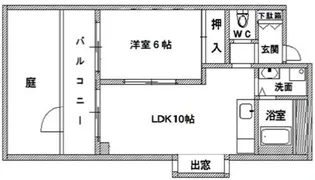 大阪府大阪市西区本田3丁目【マンション】の間取り