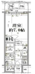 大阪府大阪市西区九条2丁目【マンション】の間取り