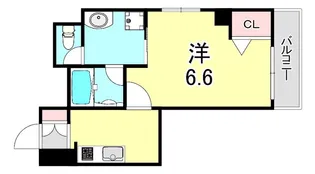 兵庫県神戸市中央区八雲通2丁目【マンション】の間取り