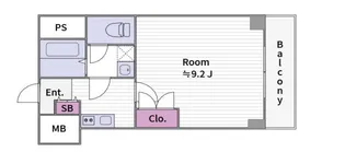 エバーグリーン龍造寺町【2階】の間取り