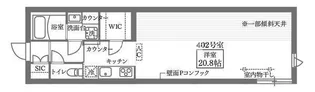 COCOCUBE GRANDE学芸大学【4階】の間取り