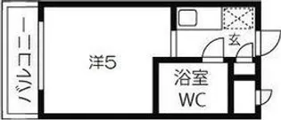ライオンズマンション三宮【9階】の間取り
