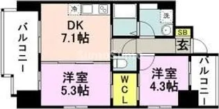 shostyleHAKATA【6階】の間取り