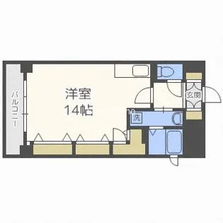 大阪府大阪市浪速区日本橋5丁目【マンション】の間取り