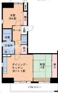 兵庫県尼崎市潮江1丁目【マンション】の間取り