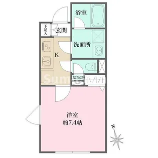 アトリオフラッツ三軒茶屋NORTH【3階】の間取り