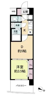 兵庫県神戸市兵庫区荒田町1丁目【マンション】の間取り