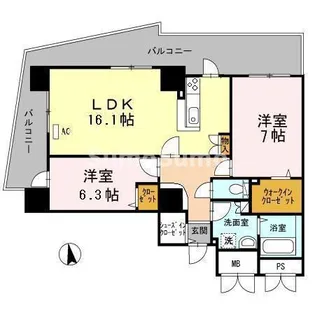 アムシュトラーセ【8階】の間取り