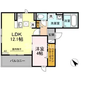 ブルーミングガーデン【1階】の間取り