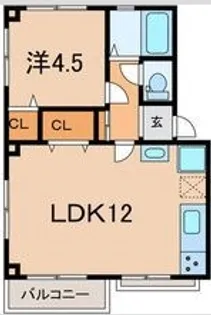 サンハイツ西明石【3階】の間取り