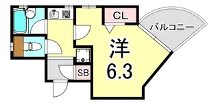 ヤングリーブス岡本【3階】の間取り