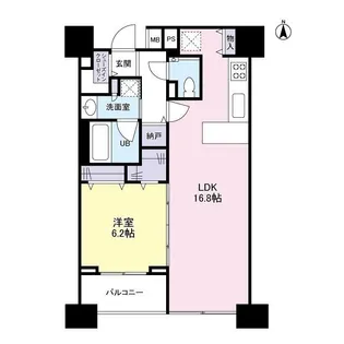 パークフラッツ中目黒【11階】の間取り