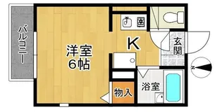 兵庫県神戸市須磨区北町1丁目【アパート】の間取り