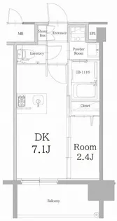 福岡県福岡市博多区築港本町【マンション】の間取り