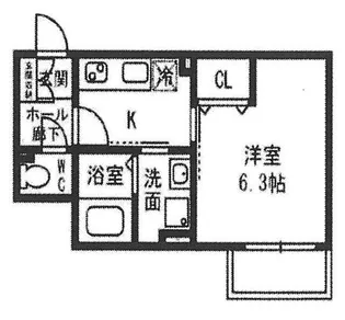 コーポmanta道【2階】の間取り
