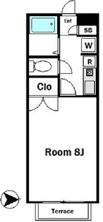 エクセル祐天寺【2階】の間取り