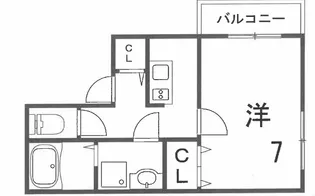 兵庫県神戸市中央区生田町4丁目【マンション】の間取り