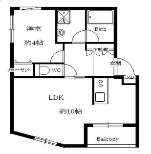 ウィステリア渋谷【1階】の間取り
