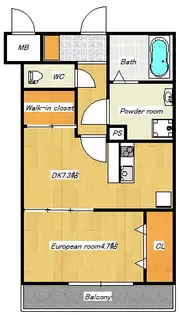 兵庫県神戸市須磨区行幸町4丁目【アパート】の間取り