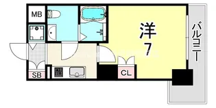 兵庫県尼崎市昭和南通3丁目【マンション】の間取り