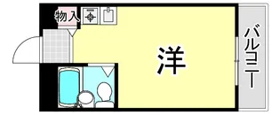 プラーフ岡本【3階】の間取り
