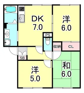 ルミネB棟【1階】の間取り