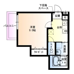 フジパレス宝塚光明町【3階】の間取り