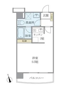 ティアラ恵比寿【4階】の間取り