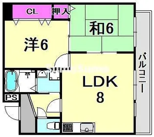 兵庫県尼崎市大庄北2丁目【マンション】の間取り