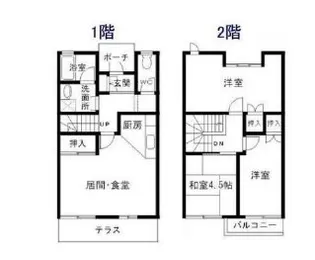 兵庫県神戸市東灘区森北町7丁目【アパート】の間取り