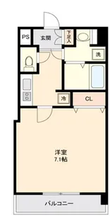 大阪府大阪市中央区和泉町2丁目【マンション】の間取り