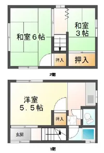 兵庫県神戸市長田区本庄町8丁目【一戸建】の間取り