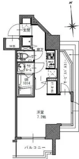 大阪府大阪市西区南堀江2丁目【マンション】の間取り