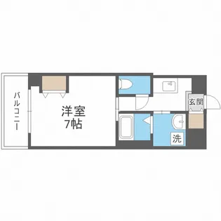 大阪府大阪市浪速区塩草3丁目【マンション】の間取り