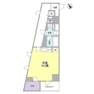 TKフラッツ渋谷【10階】の間取り