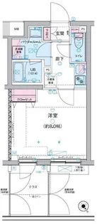 GENOVIA三軒茶屋green veil 【1階】の間取り