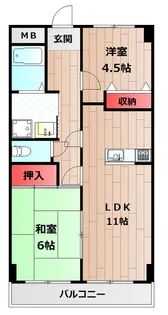 ラメール松江【3階】の間取り