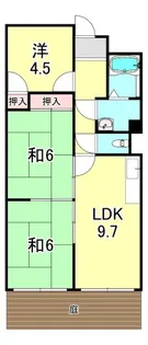 パールハイツ【3階】の間取り