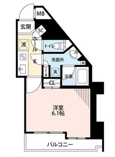 ガーラ・シティ渋谷南平台【4階】の間取り
